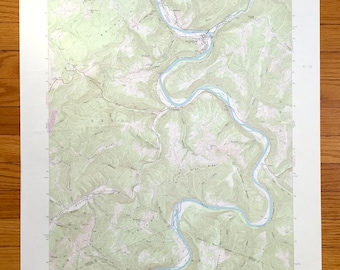 Antique Rowlesburg, West Virginia 1960 US Geological Survey Topographic Map – Preston, Tucker County, Portland, Reno, Licking, Union, WV