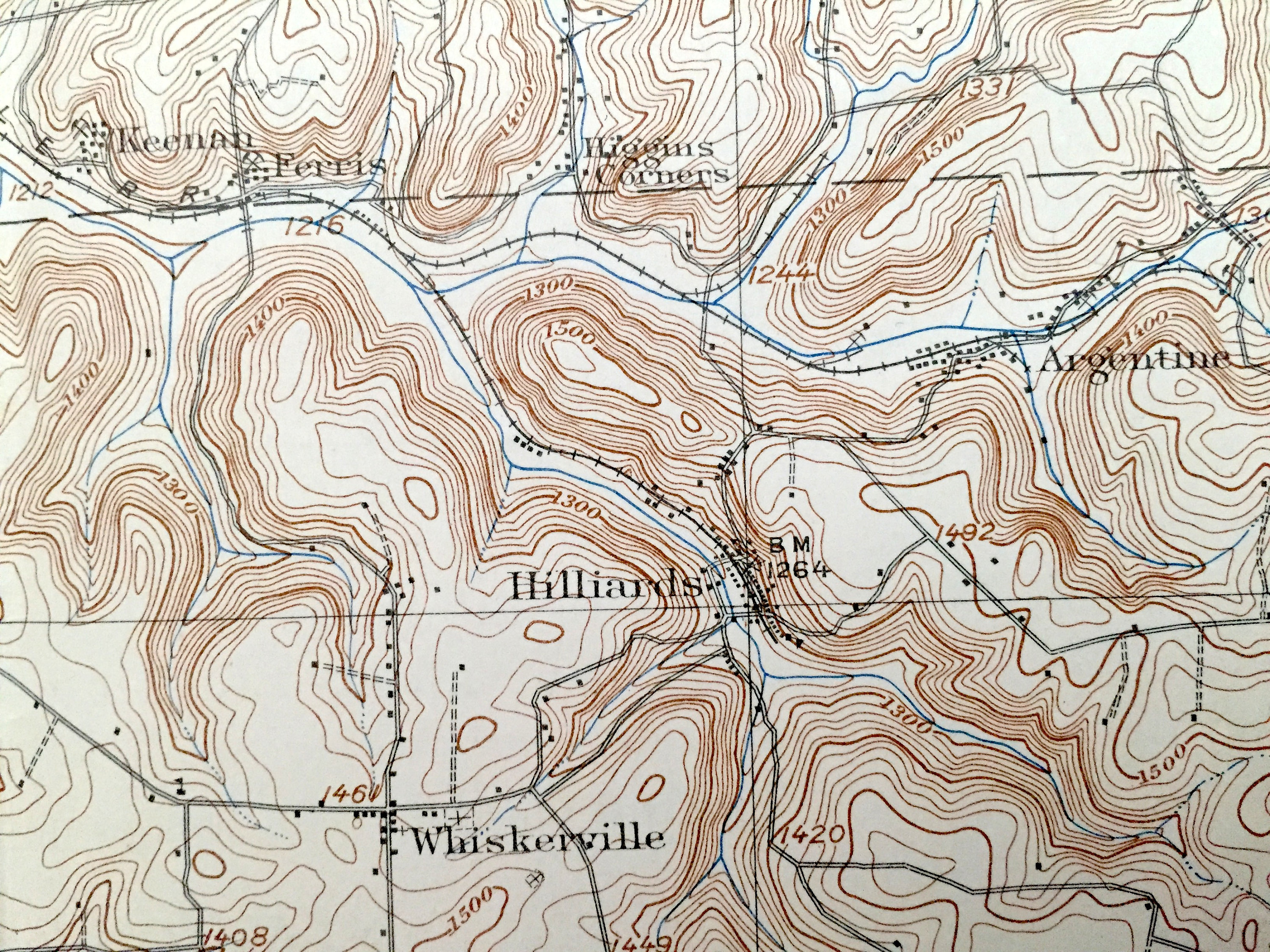Antique Hilliards Pennsylvania 1912 US Geological Survey Etsy