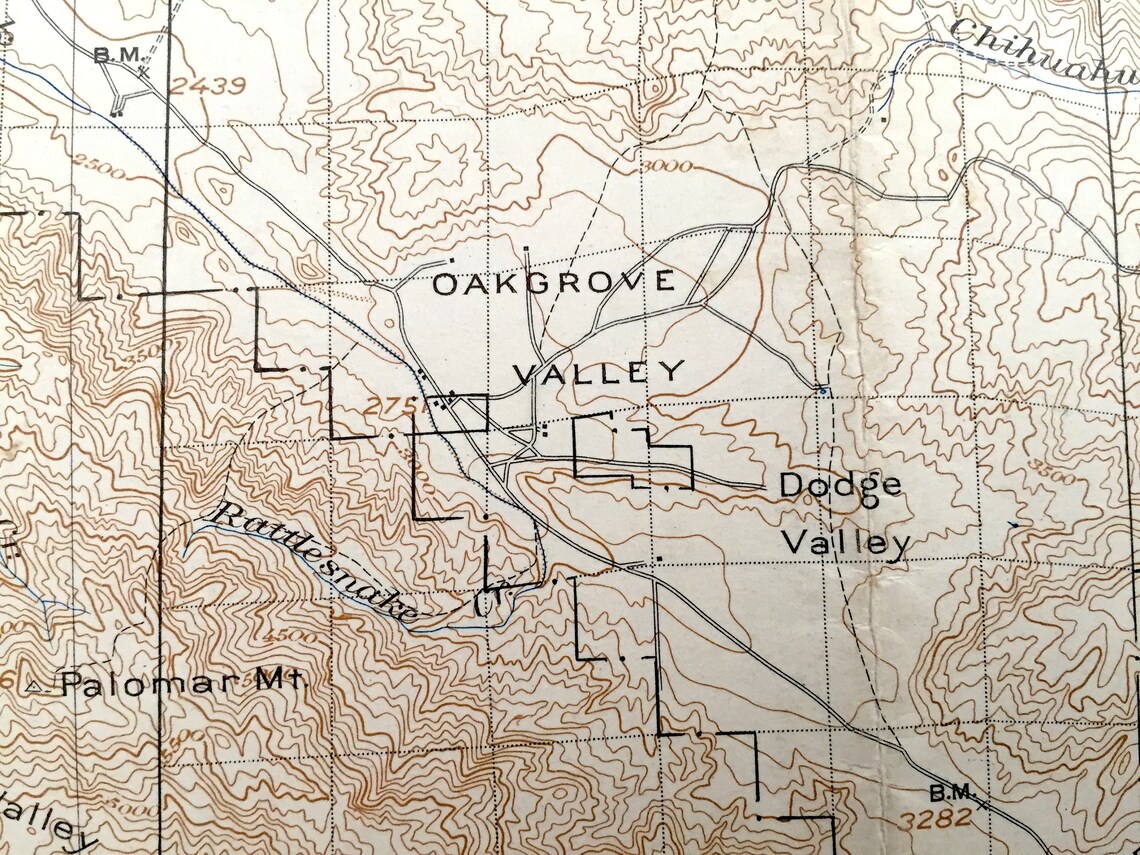 Antique Ramona California 1903 US Geological Survey  Etsy