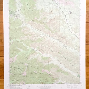 Antieke Telegraph Peak, Californië 1956 US Geological Survey topografische kaart – San Bernardino County, Wrightwood, Lytle Creek, Stockton Flat