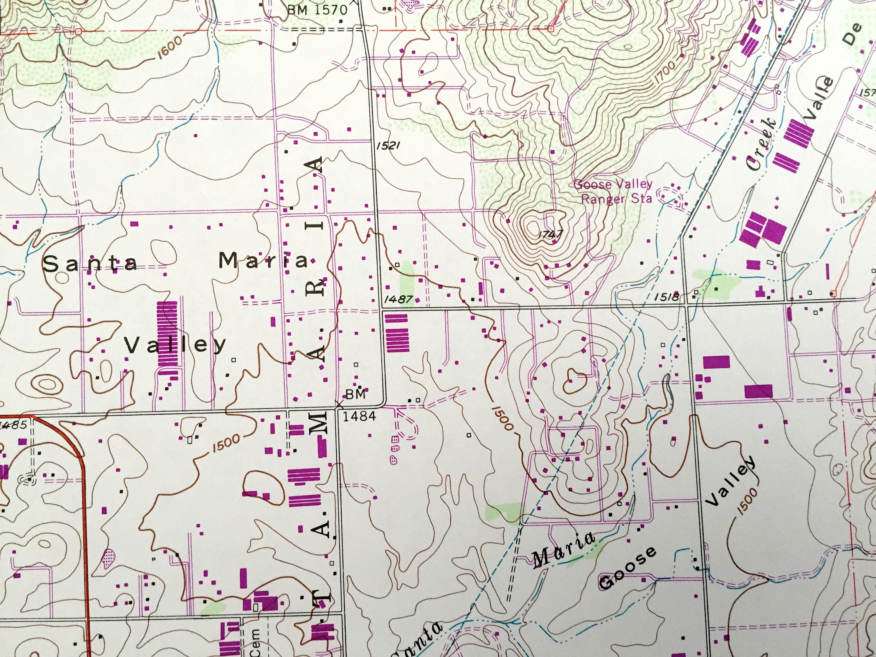 Antique Ramona California 1955 US Geological Survey  Etsy