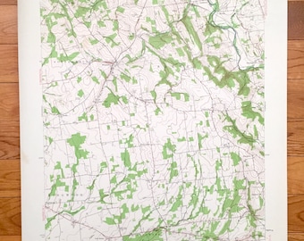 Antique Pittstown, New Jersey 1955 US Geological Survey Topographic Map – Kingwood, Raritan, Delaware, Franklin, Union, Hunterdon County, NJ