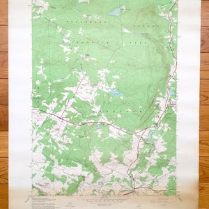 Antique Lassellsville, New York 1945 CARTE TOPOGRAPHIQUE DE L’US Geological Survey – Fulton, comté de Montgomery, Adirondacks, Ephratah, Rockwood, NY