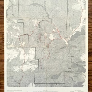 Antike Nord Chalone Spitze, Kalifornien 1969 US Geologische Untersuchung Topographische Karte - Pinnacles National Monument San Benito Monterey County CA