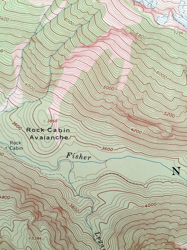 Antique Mt. Logan, Washington 1963 US Geological Survey Topographic Map ...