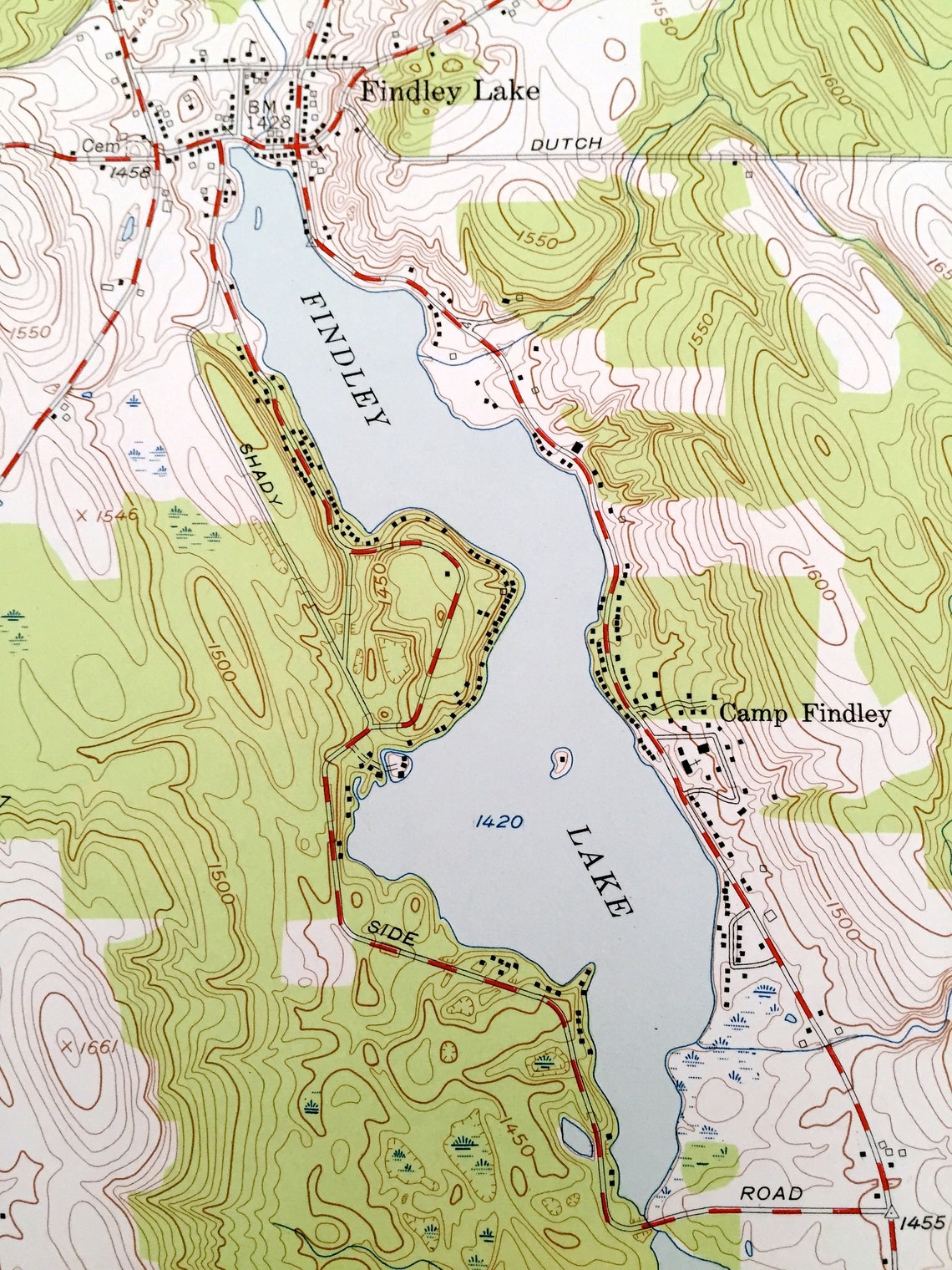 Antique Clymer New York 1954 US Geological Survey Topographic Etsy