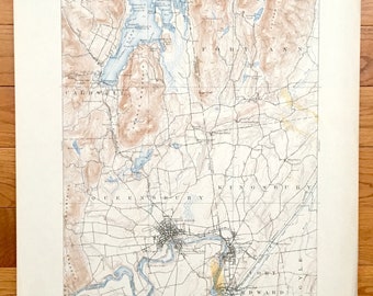 Caldwell New York Map Caldwell Ny Map | Etsy