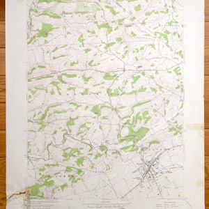 Ancienne carte topographique du Service géologique de Kutztown, Pennsylvanie, 1956 – Bucks, comté de Lehigh, Albany, Weisenberg, Greenwich, Maxatawny, Pennsylvanie