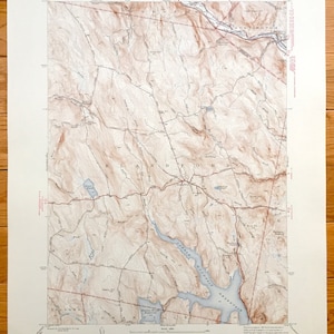 Antique Blandford, Massachusetts 1946 Carte topographique US Geological Survey — Comté de Hampden, Russell, Tolland, Granville, Huntington, MA
