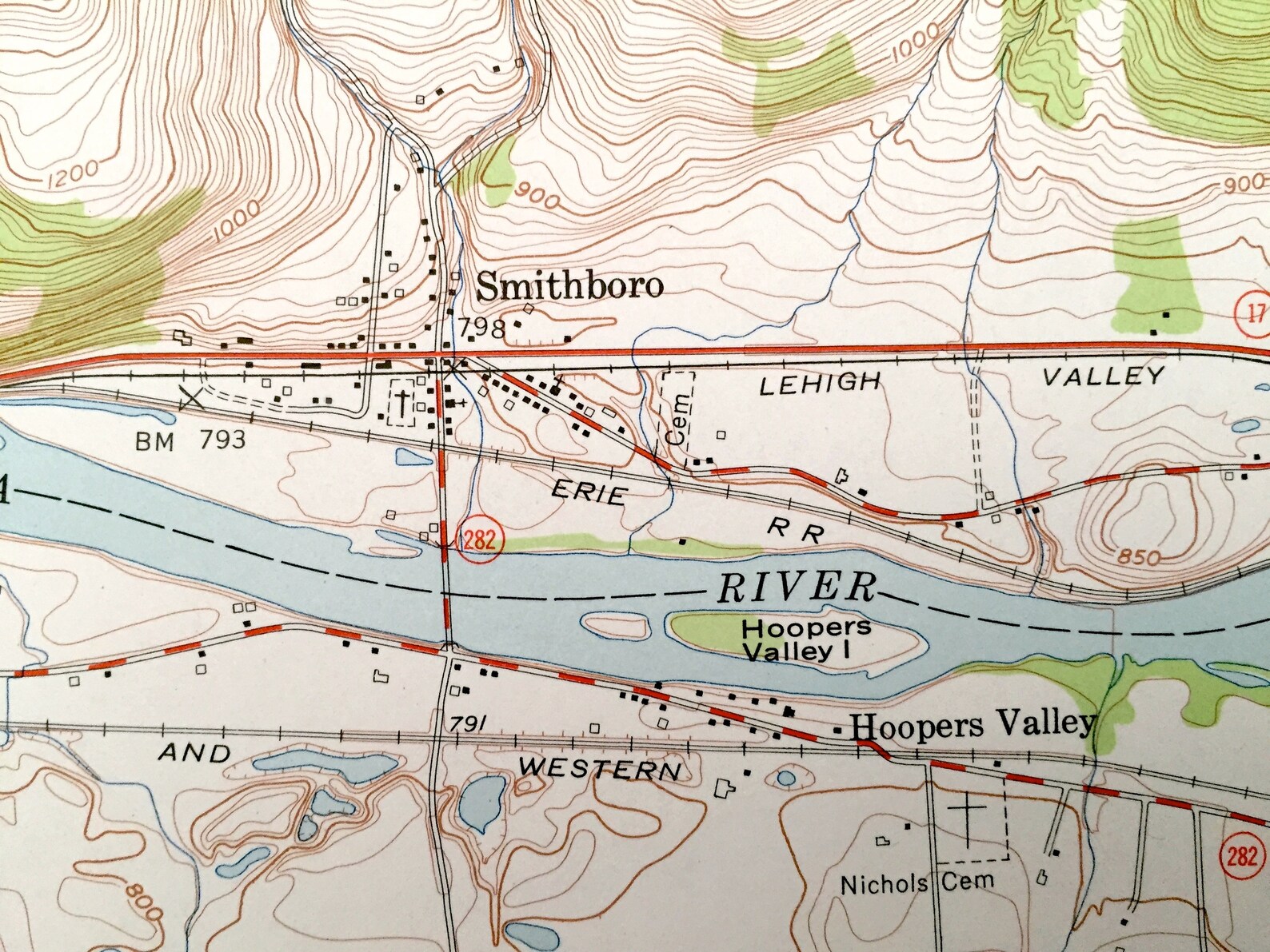 Antique Barton New York 1953 US Geological Survey Etsy