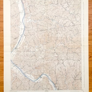 Antique Winfield, West Virginia 1908 US Geological Survey Topographic Map – Putnam County, Rockcastle, Leon, Pocatalico, Woods, Union, Pliny