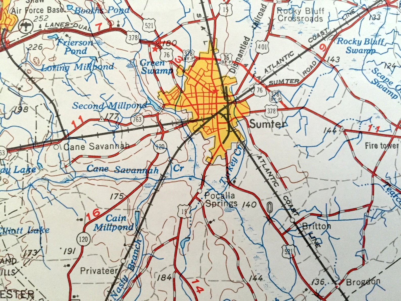 Antique Augusta 1957 US Geological Survey Topographic Etsy