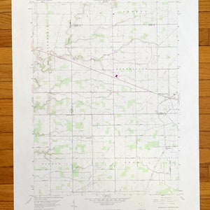 Antike Ridgeville Corners, Ohio 1959 US Geologische Übersicht Topographische Karte - Williams, Henry, Defiance, Fulton County, Springfield, Adams OH