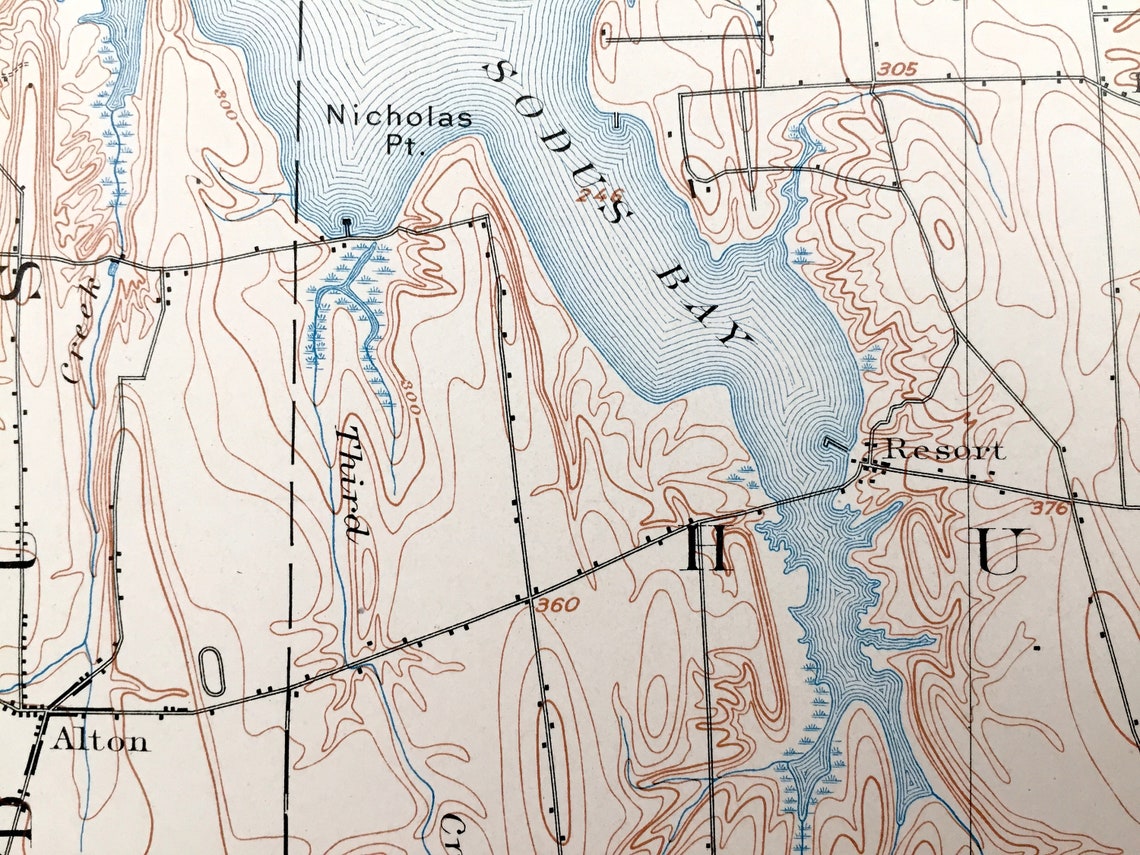 Antique Clyde New York 1902 US Geological Survey Topographic Etsy
