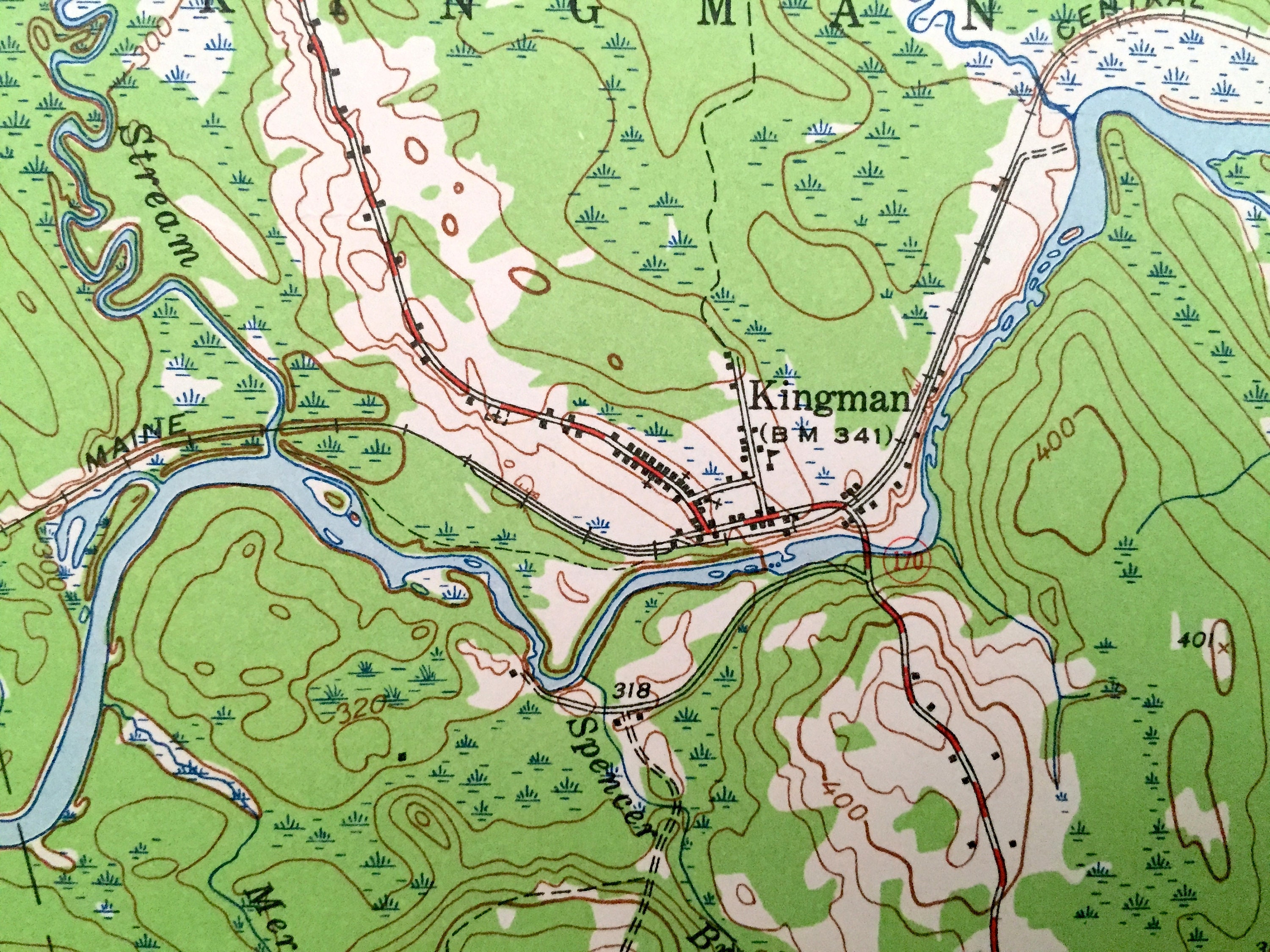 Antique Wytopitlock Maine 1941 US Geological Survey Etsy