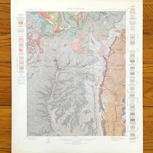 Antique Engineer Mountain, Colorado, 1909 Carte topographique du Service géologique des États-Unis - Electra Lake, forêt nationale de San Juan, La Plata, Dolores Co
