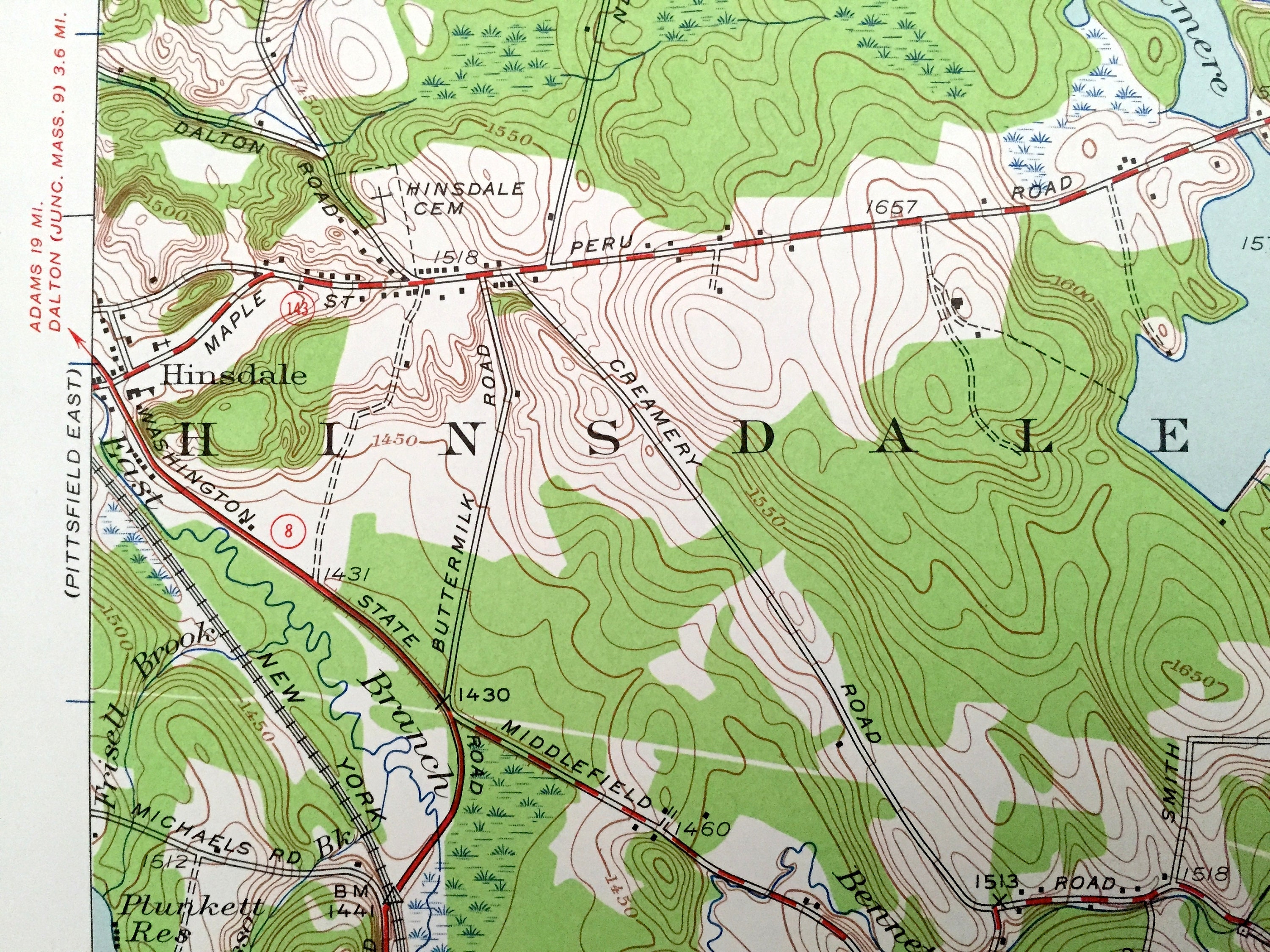 Antique Peru Massachusetts 1945 US Geological Survey Etsy