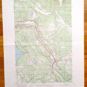 Antique Maple Valley, Washington 1949 US Geological Survey Topografische Kaart – King County, Lake Youngs, Shadow, Otter, Desire Maple Valley WA