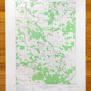 Antique Sherman City, Michigan 1964 US Geological Survey Topographic Map – Isabella, Mecosta County, Broomfield, Sherman, Sheridan, Fork MI
