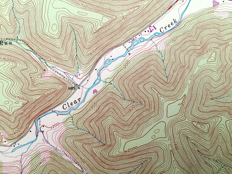 Antique Rich Valley Pennsylvania 1948 US Geological Survey Etsy