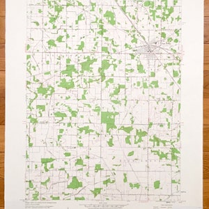 Antike Nord-Judson, Indiana 1959 US Geologische Untersuchung Topographische Karte - Eisenbahn, Wayne, Cass, Rich Grove, Starke, Pulaski County, IN