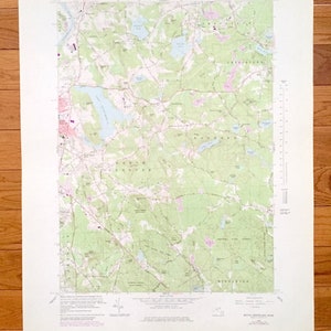 Antigo South Groveland, Massachusetts 1966 Mapa topográfico do US Geological Survey - Condado de Essex, Methuen, Georgetown, Boxford, Andover, MA