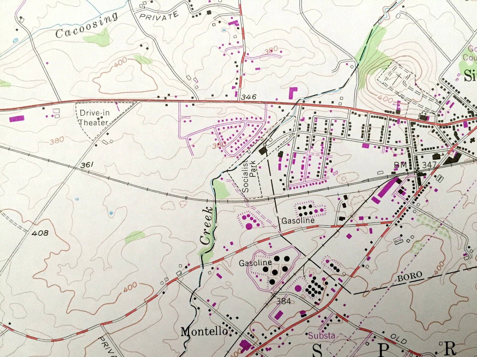 Antique Sinking Spring Pennsylvania 1955 US Geological Survey Etsy