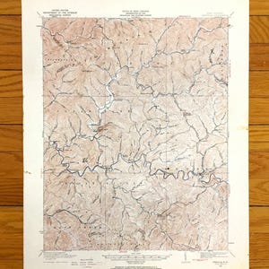 Carte topographique antique de Pineville, Virginie-Occidentale, 1910 US Geological Survey - Wyoming, comté de McDowell Logan, rivière Guyandot, Virginie-Occidentale