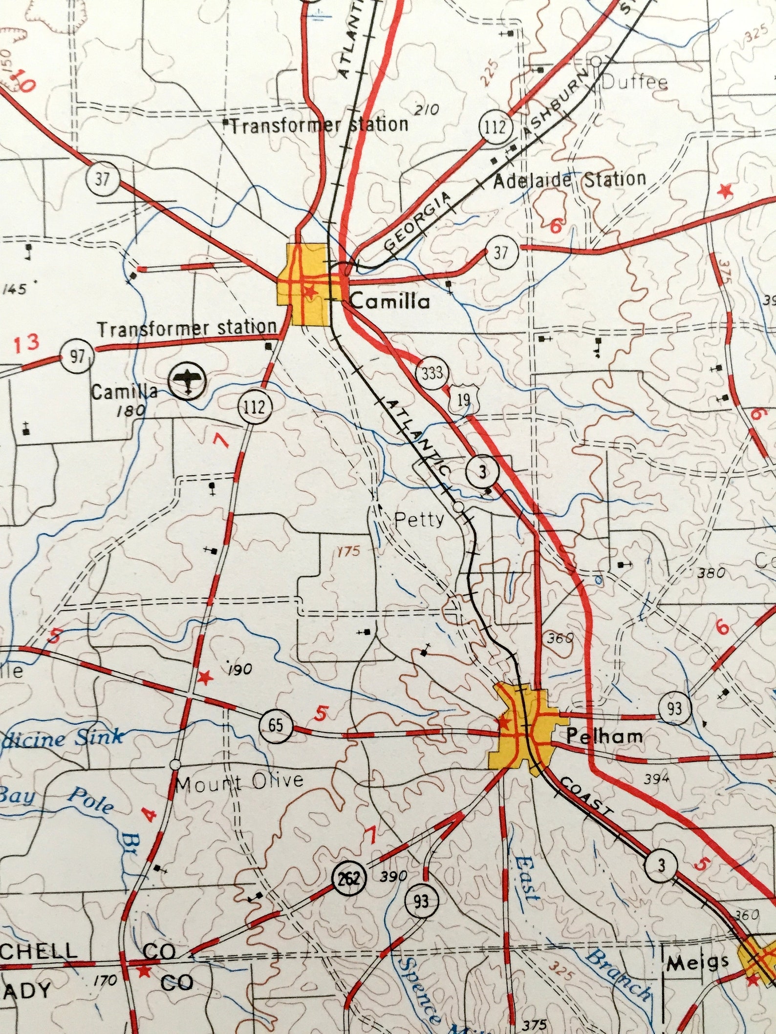 Antique Dothan Alabama 1953 US Geological Survey Topographic Etsy