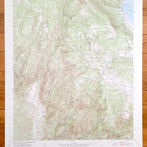 Antique Mesa Grande, Californië 1948 US Geological Survey Topografische kaart - San Diego County, Lake Henshaw, Almond Ranch, Guejito, Pamo, CA