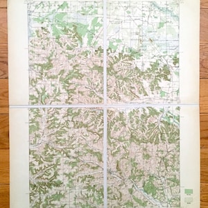 Antique Kendall, Wisconsin 1921 US Geological Survey Carte topographique – Glendale, Wellington, Plymouth, Fontaine, Clifton, Wilton, Orange, WI
