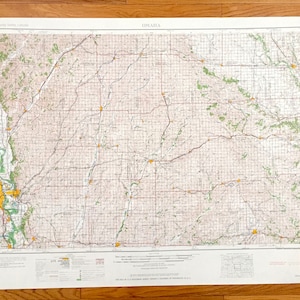 Antiguo Omaha, Nebraska 1958 Us Geological Survey Topographic Map – Bellevue, Plattsmouth, Capehart, Le Platte, Carter, Missouri Lake NE