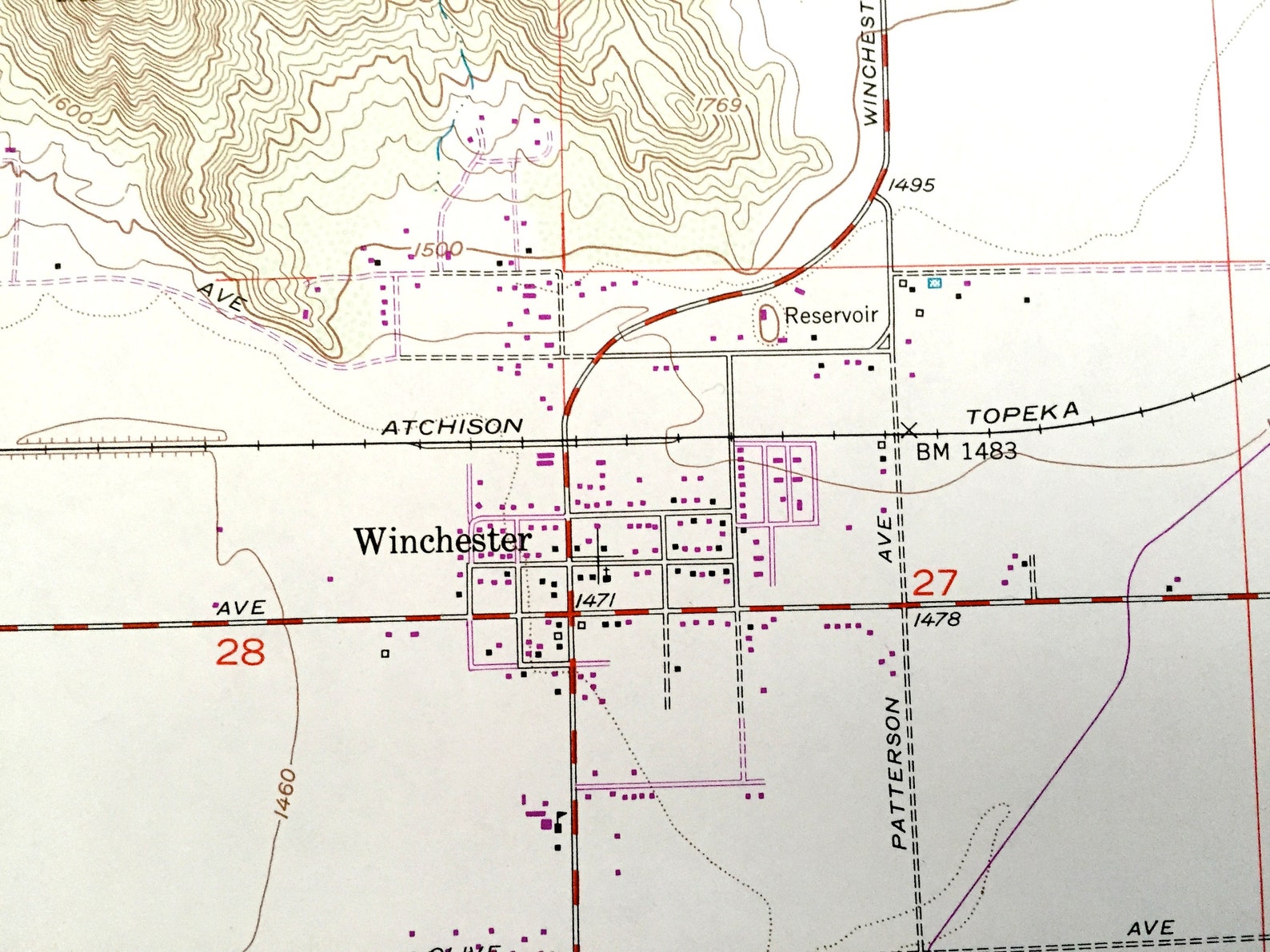 Antique Winchester California 1953 US Geological Survey Etsy