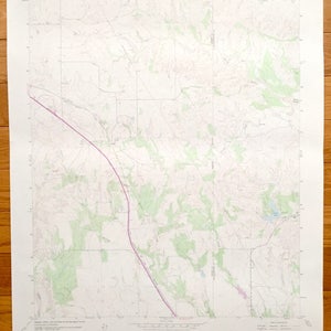 Antik Giles, Texas 1963 US 1963 Stadtplan – Club Lake, Fort Worth, Denver Railroad, Donley, Collingsworth County TX