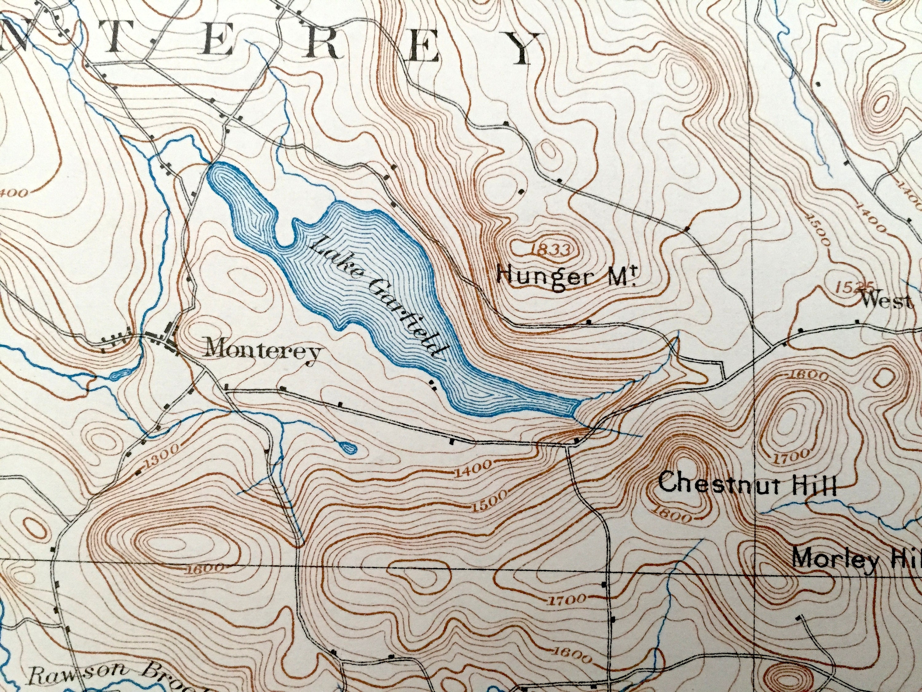 Antique Sandisfield Massachusetts 1897 US Geological Survey Etsy