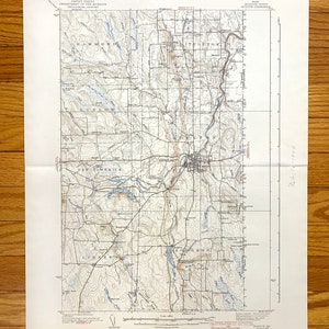 Antigo Houlton, Maine 1938 Mapa topográfico do US Geological Survey - Condado de Aroostook, Littleton, Hammond Ludlow New Limerick Linneus, Lago ME