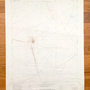 Antique Ship Rock, New Mexico 1966 US Geological Survey Topografische Kaart – San Juan County, Navajo Indian Reservation, Mitten Rock, Tocito NM