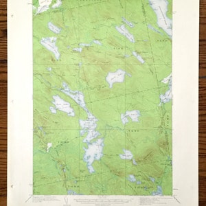 Antiker Nicatous Lake, Maine 1932 US Enthographie Karte – Washington, Hancock, Penobscot County, West, Ente, Sysladobsis, ME