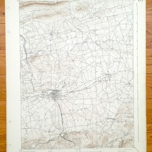 Carte topographique antique du Liban, Pennsylvanie 1899 de l'US Geological Survey – Myerstown, Cornwall, Jonestown, Richland, Swatara, Fredericksburg