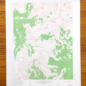 Antik topografisk karta från Montezuma, Colorado från 1958, amerikansk geologisk undersökning – Arapaho National Forest, Pike, Clear Creek, Park County, Peak, CO