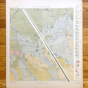 Carte topographique antique Uvalde, Texas 1900 US Geological Survey - Comté d'Uvalde, comté de Zavalla, rivière Nueces, Chatfield, Concan, TX
