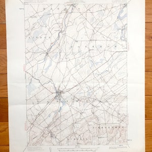 Antique Canton, New York 1910 US Geological Survey Carte topographique – Comté de St Lawrence, Madrid, Potsdam, Morely, Crary Mills, Russell, NY