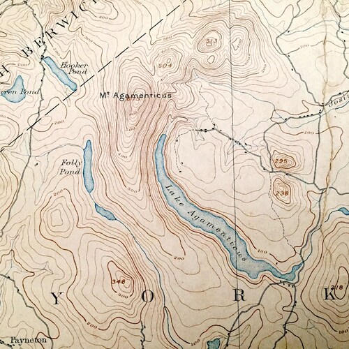 Antique York Maine 1893 US Geological Survey Topographic Map shops – Wells, Kittery, York Beach & Portsmouth, Rye, New Castle, New Hampshire ME NH