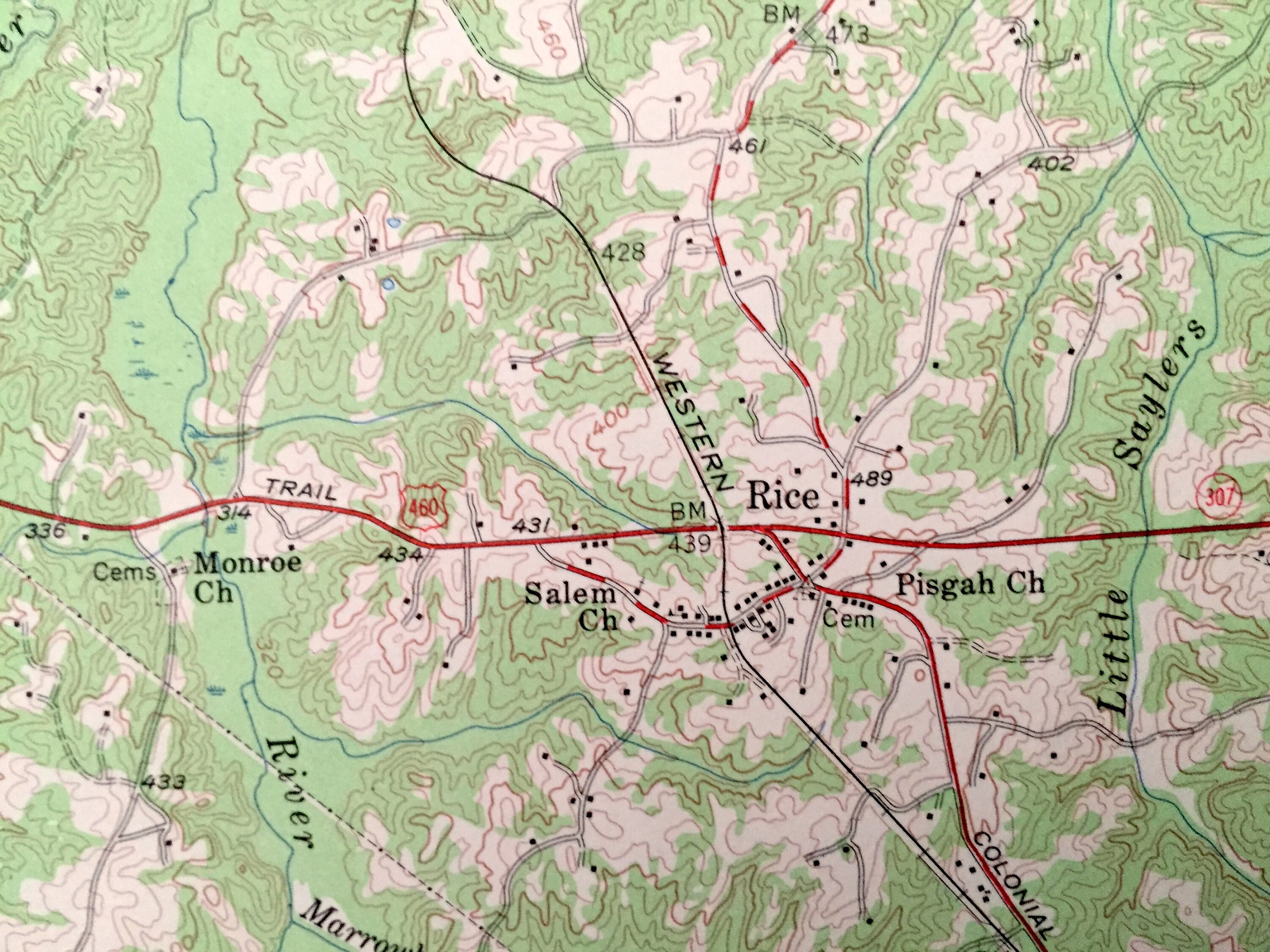 Antique Farmville Virginia 1958 US Geological Survey Etsy