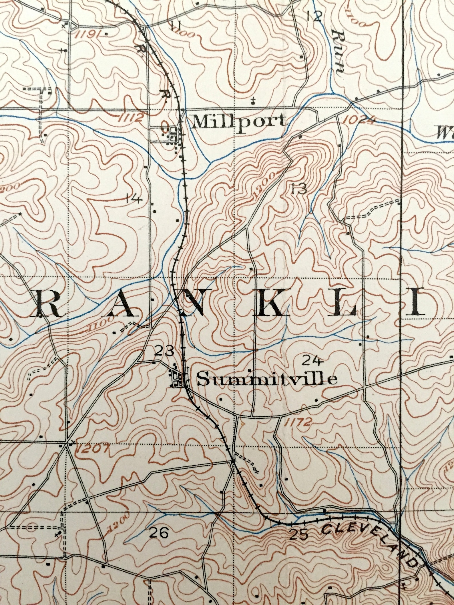 Antique Salineville Ohio 1905 US Geological Survey Etsy