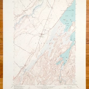 Antieke topografische kaart Hammond, New York 1961 US Geological Survey – St. Lawrence County, North, Morristown, Oakvale, Rossie, Black Lake, NY