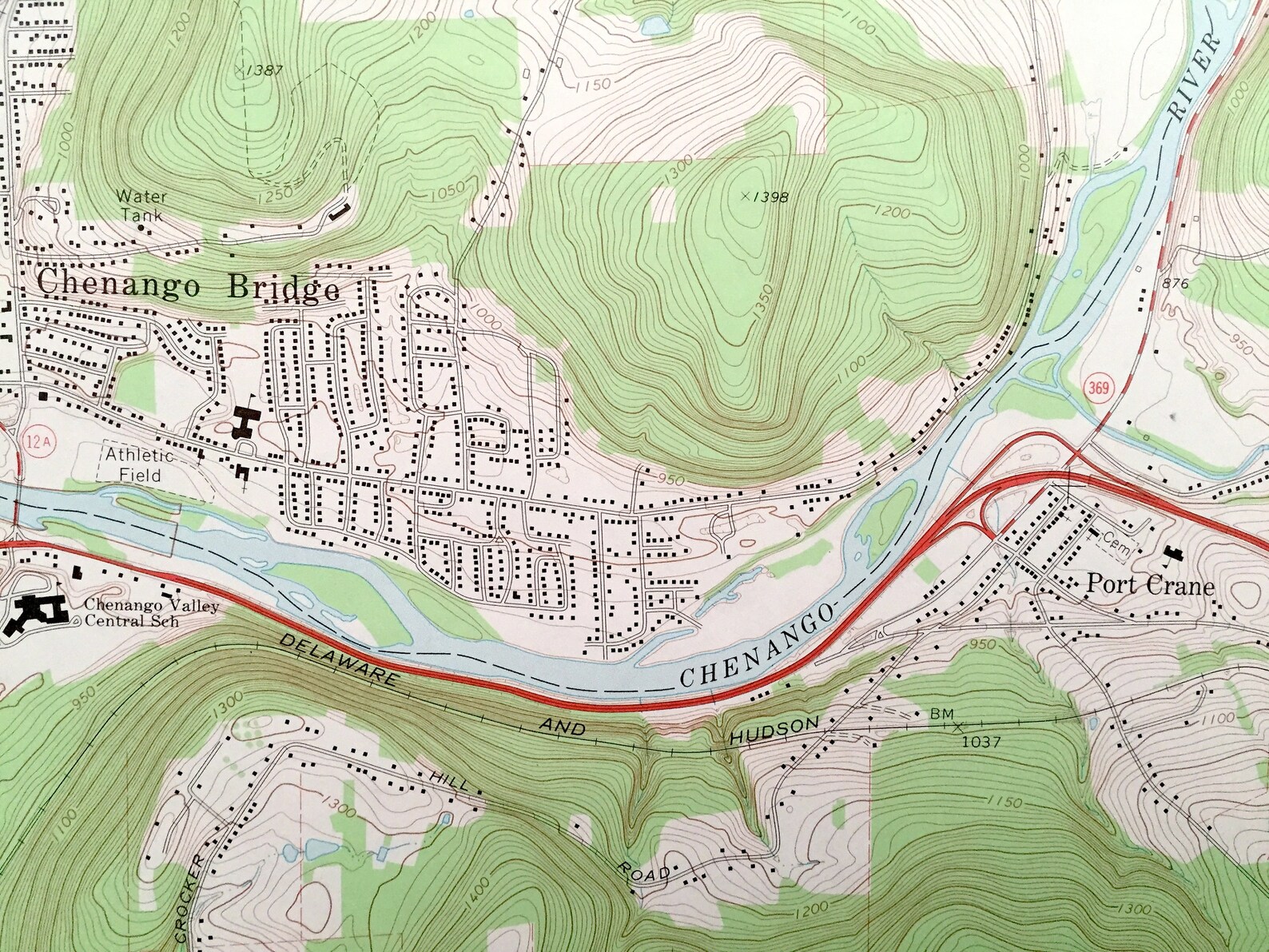 Antique Chenango Forks New York 1968 US Geological Survey Etsy