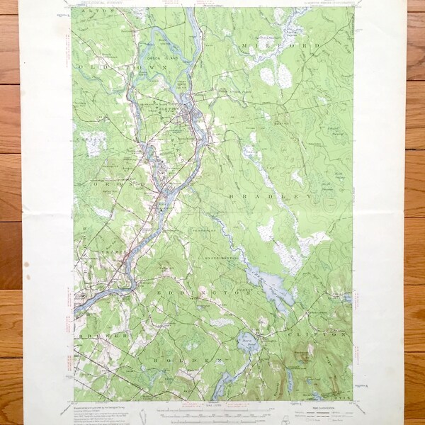 Bradley University Map Etsy