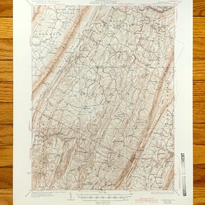 Antique Clearville, Pennsylvania 1931 US Geological Survey Topographic Map – Bedford County, Fulton, State Game Lands, Monroe Township, PA