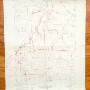 Antike New Boston, New York 1943 US Geological Survey Topographische Karte – Lewis County, Martinsburg, Montague, Harrisburg Pinckney Dänemark NY